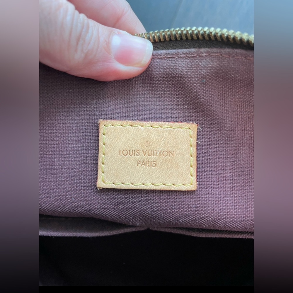 Authentic Louis Vuitton Brown Iena Monogram MM Canvas Tote Bag Full Set Luxury - Picture 6 of 13